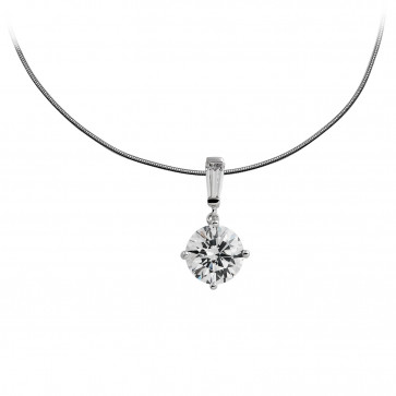 pendentif solitaire