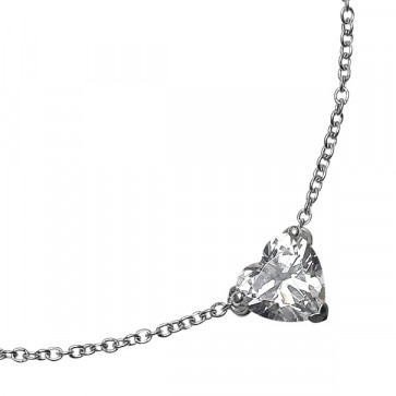 pendentif coeur  zirconium