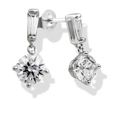 pendants argent rhodié