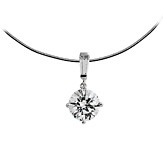pendentif solitaire