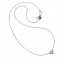 pendentif coeur  zirconium